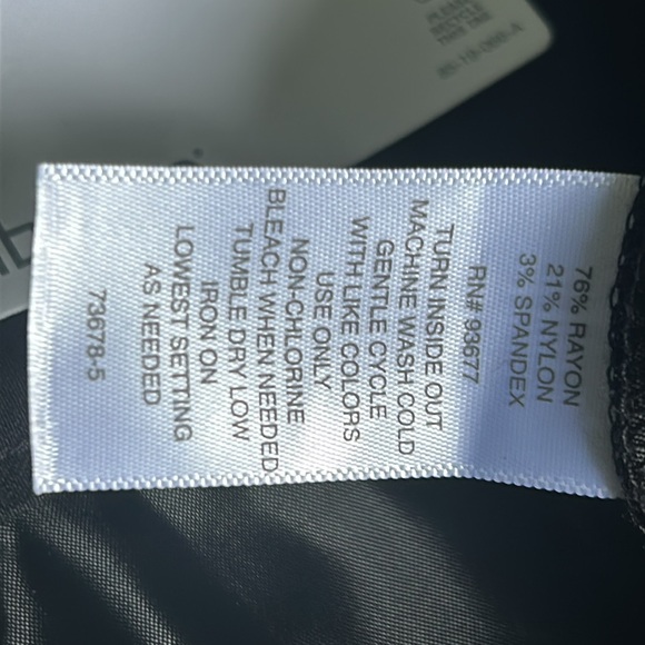 NWT Liz Claiborne mid rise Amy straight leg pull on pants size 24W SHORT - Picture 5 of 5